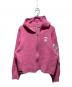 AAPE BY A BATHING APE（エーエイプ バイ アベイシングエイプ）の古着「ジップアップニットパーカー」｜ピンク