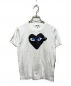 PLAY COMME des GARCONSプレイコムデギャルソン）の古着「AD2018/8 プリントｔシャツ」｜ホワイト