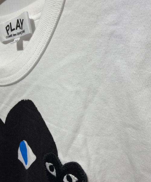 PLAY COMME des GARCONS（プレイコムデギャルソン）PLAY COMME des GARCONS (プレイコムデギャルソン) AD2018/8 プリントｔシャツ ホワイト サイズ:Mの古着・服飾アイテム
