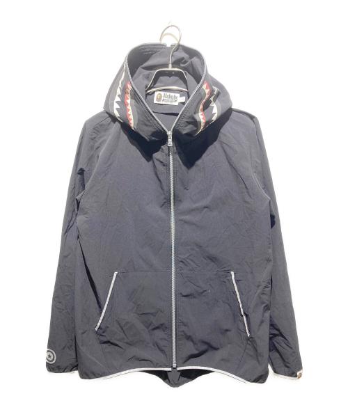 A BATHING APE（アベイシングエイプ）A BATHING APE (アベイシングエイプ) シャークマウンテンパーカー ブラック サイズ:Sの古着・服飾アイテム