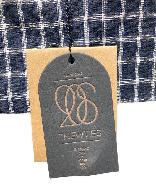 Tnewties（トゥエンティーズ）Tnewties (トゥエンティーズ) チェックブラウスセットアップ ネイビー サイズ:S 未使用品の古着・服飾アイテム