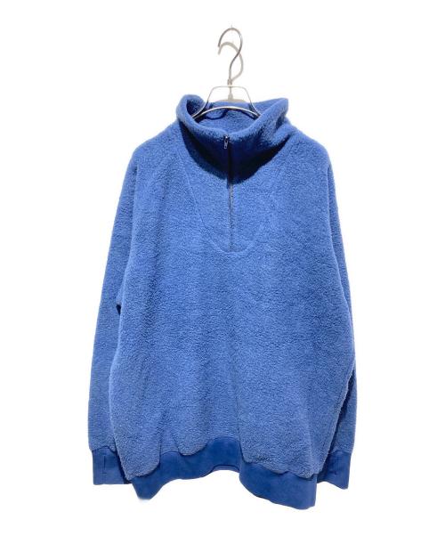BEAMS JAPAN（ビームスジャパン）BEAMS JAPAN (ビームスジャパン) 24AW/ミリタリー ハーフジップ フリース ブルー サイズ:ＸＬの古着・服飾アイテム