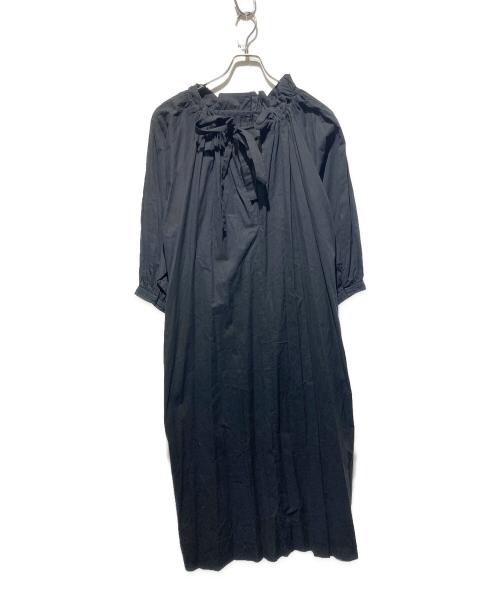normment（ノーメント）normment (ノーメント) ブラウスワンピース ブラック サイズ:L 未使用品の古着・服飾アイテム