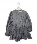 little sunny biteリトルサニーバイト）の古着「Nylon frill dress」｜ブラック