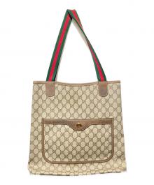 GUCCI（グッチ）の古着「OLD シェリーライン トートバッグ」｜ベージュ