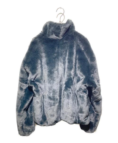 NIKE（ナイキ）NIKE (ナイキ) NSW JKT FAUX FUR SWSH/ボアジャケット ホワイト×ブラック サイズ:ＸＬの古着・服飾アイテム