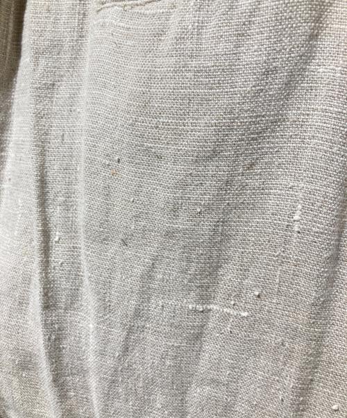 nest Robe（ネストローブ）nest Robe (ネストローブ) リネンシルクカラーレスジャケット ベージュ サイズ:FREEの古着・服飾アイテム