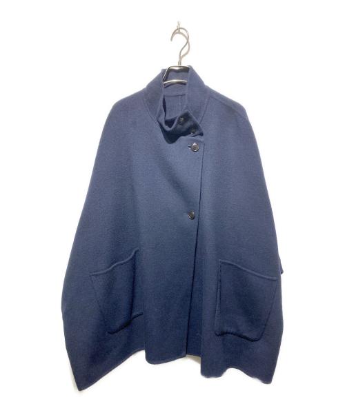 SLOBE IENA（スローブ イエナ）SLOBE IENA (スローブ イエナ) スタンドカラーダブルフェイスポンチョ ネイビー サイズ:不明の古着・服飾アイテム