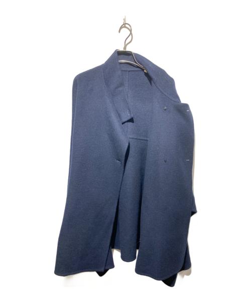 SLOBE IENA（スローブ イエナ）SLOBE IENA (スローブ イエナ) スタンドカラーダブルフェイスポンチョ ネイビー サイズ:不明の古着・服飾アイテム