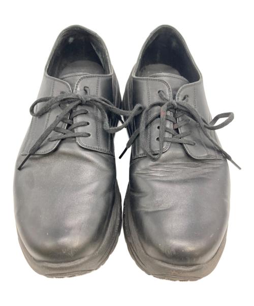 UGG（アグ）UGG (アグ) N.HOOLYWOOD (エヌ ハリウッド) COMPILE レザースニーカー ブラック サイズ:27cmの古着・服飾アイテム