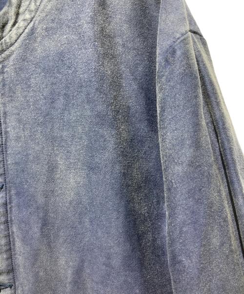 Porter Classic（ポータークラシック）Porter Classic (ポータークラシック) モールスキン ノーカラージャケット インディゴ サイズ:Mの古着・服飾アイテム