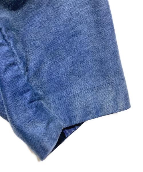 Porter Classic（ポータークラシック）Porter Classic (ポータークラシック) モールスキン ノーカラージャケット インディゴ サイズ:Mの古着・服飾アイテム