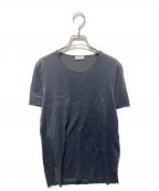 Christian Diorクリスチャン ディオール）の古着「03ss エディ期 Follow me VネックTシャツ」｜ブラック