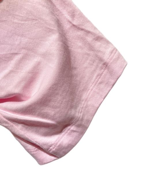 AMI Alexandre Mattiussi（アミアレクサンドルマテュッシ）AMI Alexandre Mattiussi (アミアレクサンドルマテュッシ) ロゴ刺繍ｔシャツ ピンク サイズ:Sの古着・服飾アイテム