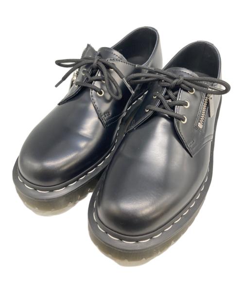 Dr.Martens（ドクターマーチン）Dr.Martens (ドクターマーチン) ホワイトステッチ3ホールシューズ ブラック サイズ:UK8の古着・服飾アイテム