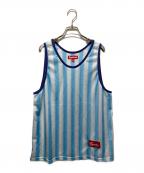 SUPREMEシュプリーム）の古着「25SS Stripe Mesh Tank Top」｜ブルー
