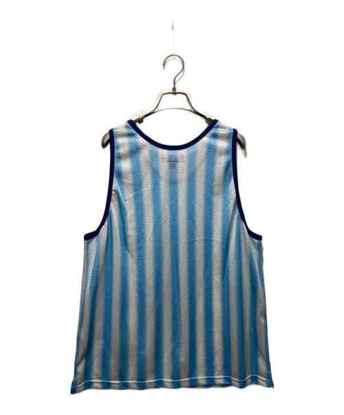 SUPREME（シュプリーム）SUPREME (シュプリーム) 25SS Stripe Mesh Tank Top ブルー サイズ:Mの古着・服飾アイテム