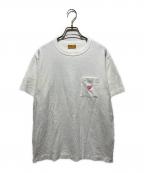 HUMAN MADEヒューマンメイド）の古着「HEART POCKET T-SHIRT」｜ホワイト