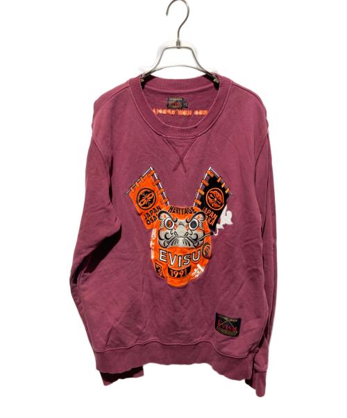 EVISU（エヴィス）EVISU (エヴィス) 達磨スウェット ボルドー サイズ:Ｌの古着・服飾アイテム