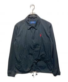POLO RALPH LAUREN（ポロ・ラルフローレン）の古着「チーク インシュレイテッド コーチズ ジャケット」｜ブラック