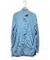 YOKE（ヨーク）の古着「Garment Dye Stripe Band Collar Shirt」｜ブルー