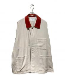 Graphpaper（グラフペーパー）の古着「HARD GABARDINE COVERALL/カバーオール」｜ブラウン×ベージュ