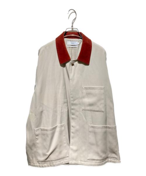 Graphpaper（グラフペーパー）Graphpaper (グラフペーパー) HARD GABARDINE COVERALL/カバーオール ブラウン×ベージュ サイズ:1の古着・服飾アイテム