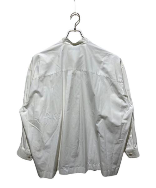 ISSEY MIYAKE MEN（イッセイミヤケメン）ISSEY MIYAKE MEN (イッセイミヤケメン) オーバーサイズバンドカラーシャツ ホワイト サイズ:2の古着・服飾アイテム