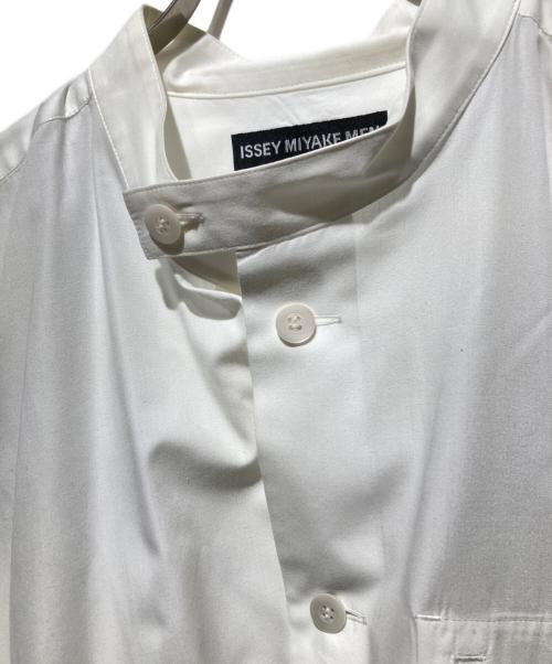 ISSEY MIYAKE MEN（イッセイミヤケメン）ISSEY MIYAKE MEN (イッセイミヤケメン) オーバーサイズバンドカラーシャツ ホワイト サイズ:2の古着・服飾アイテム