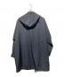 GROUND Y (グラウンドワイ) Gabardine Double long hoodie coat/ギャバジンフーデットコート ブラック サイズ:3：30000円