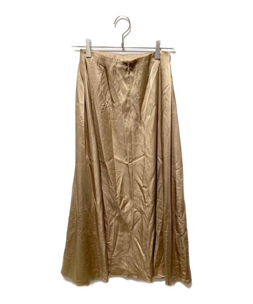 Plage（プラージュ）Plage (プラージュ) satin glace スカート ゴールド サイズ:34の古着・服飾アイテム