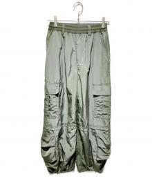 X-GIRL（エックスガール）の古着「FADED WIDE LEG CARGO PANTS」｜カーキ