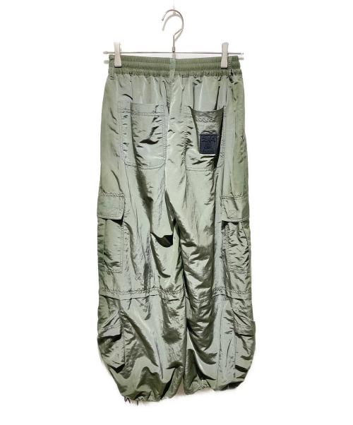X-GIRL（エックスガール）X-girl (エックスガール) FADED WIDE LEG CARGO PANTS カーキ サイズ:Sの古着・服飾アイテム