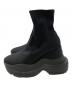 YELLO (イエロ) TOKYO BLACK WEDGE HEEL SHORT BOOTS ブラック サイズ:M：15000円