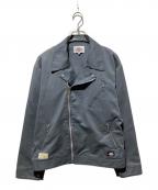 Dickies×Schottディッキーズ×ショット）の古着「FADE DOUBLE RIDERS/ダブルライダースジャケット」｜グレー