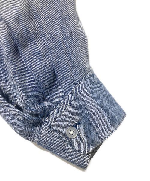 AiE（エーアイイー）AiE (エーアイイー) デザインプリーツシャツ インディゴ サイズ:Mの古着・服飾アイテム