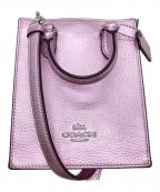 COACHコーチ）の古着「ショルダーバッグ/ノース／サウス ミニ トート」｜ピンク