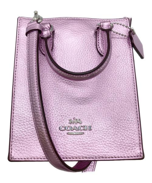 COACH（コーチ）COACH (コーチ) ショルダーバッグ/ノース／サウス ミニ トート ピンクの古着・服飾アイテム