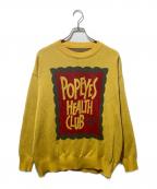pop eyesポップアイズ）の古着「PPE MEMBERS ONLY CLUB SWEATER」｜イエロー