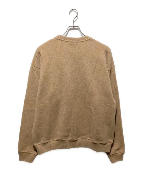 UNCHANGING LOVE（アンチェンジングラブ）UNCHANGING LOVE (アンチェンジングラブ) Crespi (クレスピ) コラボW-FACE SWEAT SHIRT/プリントニット ブラウン サイズ:Sの古着・服飾アイテム