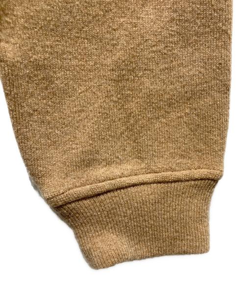UNCHANGING LOVE（アンチェンジングラブ）UNCHANGING LOVE (アンチェンジングラブ) Crespi (クレスピ) コラボW-FACE SWEAT SHIRT/プリントニット ブラウン サイズ:Sの古着・服飾アイテム