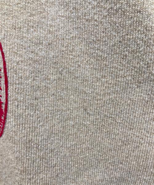 UNCHANGING LOVE（アンチェンジングラブ）UNCHANGING LOVE (アンチェンジングラブ) Crespi (クレスピ) コラボW-FACE SWEAT SHIRT/プリントニット ブラウン サイズ:Sの古着・服飾アイテム