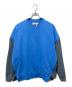 FACETASM（ファセッタズム）の古着「ジップスウェット/WAFFLE KNIT ZIP SWEAT」｜ブルー