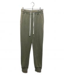 SWEET PANTS（スイートパンツ）の古着「ダメージ加工スウェットパンツ」｜カーキ