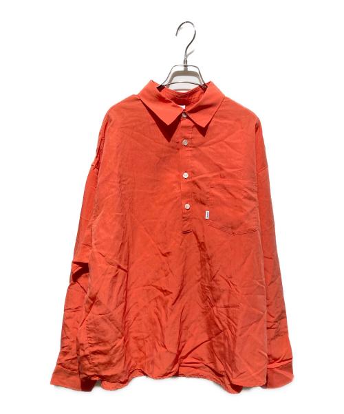 KEBOZ（ケボズ）KEBOZ (ケボズ) プルオーバーシャツ/ POPLIN PULLOVER SHIRT オレンジ サイズ:Ｌの古着・服飾アイテム