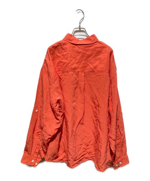 KEBOZ（ケボズ）KEBOZ (ケボズ) プルオーバーシャツ/ POPLIN PULLOVER SHIRT オレンジ サイズ:Ｌの古着・服飾アイテム