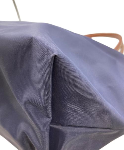 LONGCHAMP（ロンシャン）LONGCHAMP (ロンシャン) ル プリアージュ オリジナル M ショルダーバッグ ネイビー×ブラウンの古着・服飾アイテム