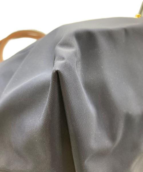 LONGCHAMP（ロンシャン）LONGCHAMP (ロンシャン) ル プリアージュ オリジナル M ショルダーバッグ ネイビー×ブラウンの古着・服飾アイテム