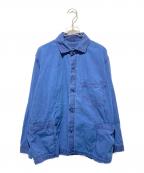 hoboホボ）の古着「ARTISAN SHIRT JACKET COTTON TWILL INDIGO DYED」｜ネイビー