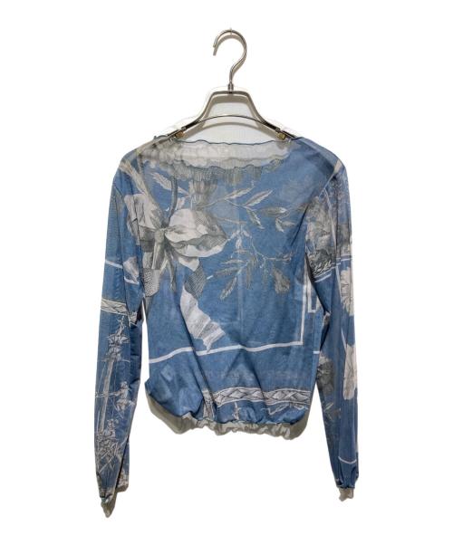 sahara（サハラ）sahara (サハラ) Sheer Top/シアーカットソー ブルー サイズ:不明の古着・服飾アイテム